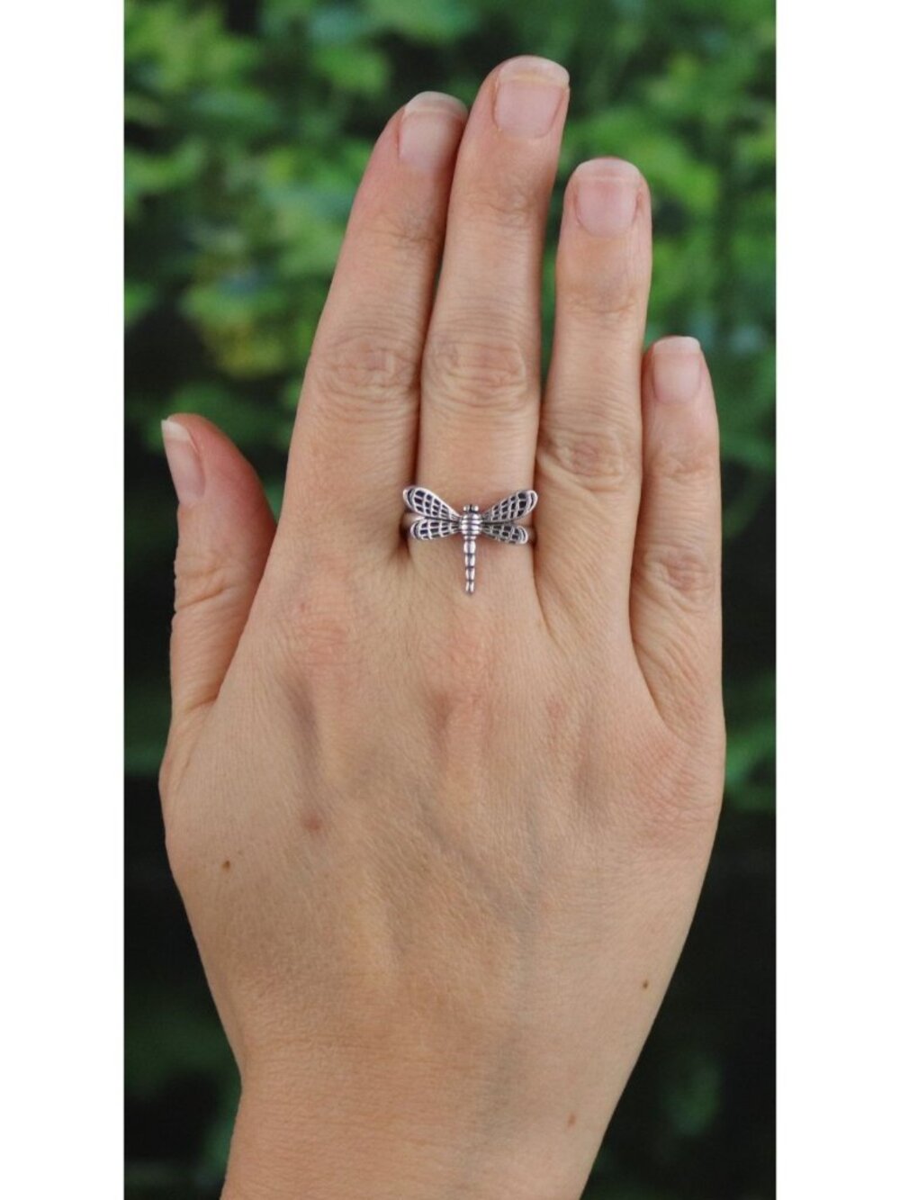 Sterling Silver Dragonfly Ring Size 9 - Picture 3 of 7